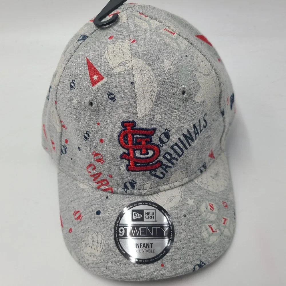 Infant St Louis Cardinals Hat One Size New Era 9Twenty Gray MLB All Over Print